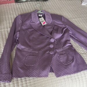 CAbi Purple Geometric Women's Blazer